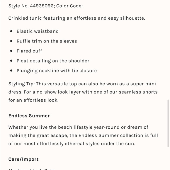 FREE PEOPLE TUNIC NWOT - Picture 9 of 10